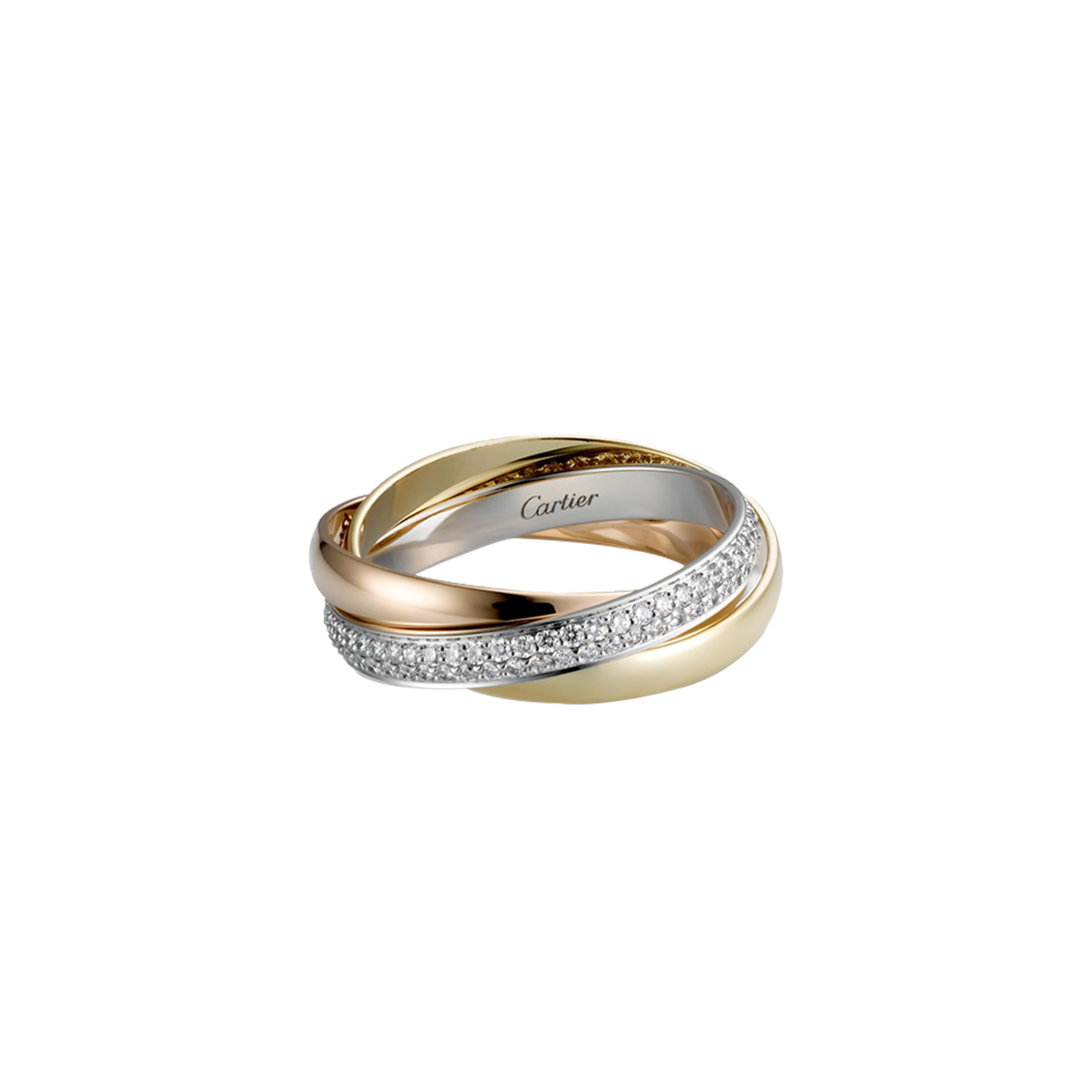 CARTIER TRINITY RING, SMALL MODEL B4086000